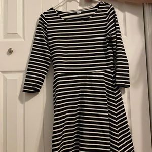 Black and white dress